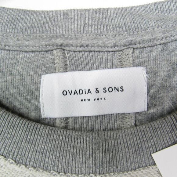 Ovadia And Sons Inside Out Crew Neck Sweatshirt Heather Gray Sz XL - Picture 3 of 7